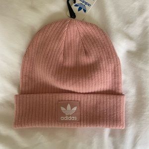 Adidas Originals Womens Rib II Beanie Pink Spirit/White